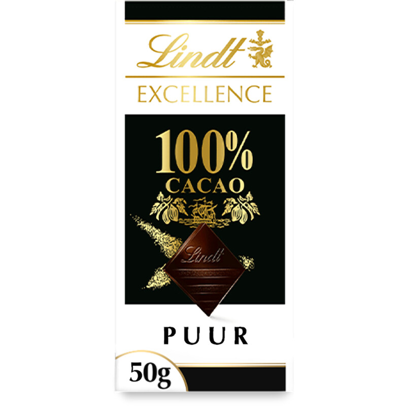 Een afbeelding van Lindt Excellence 100% pure chocolade