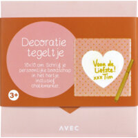 Afbeelding van Avec Beschrijfbaar tegeltje