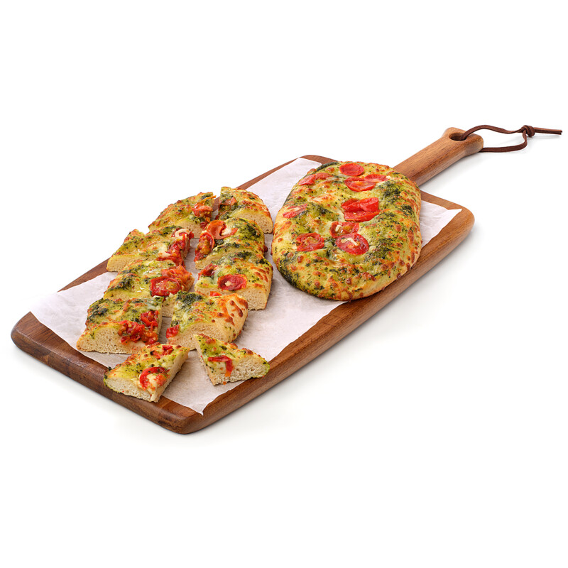 Een afbeelding van AH Focaccia basilicum tomaat