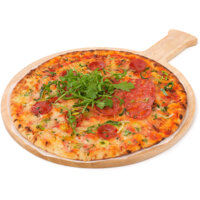 Een afbeelding van AH Verse pizza salami piccante