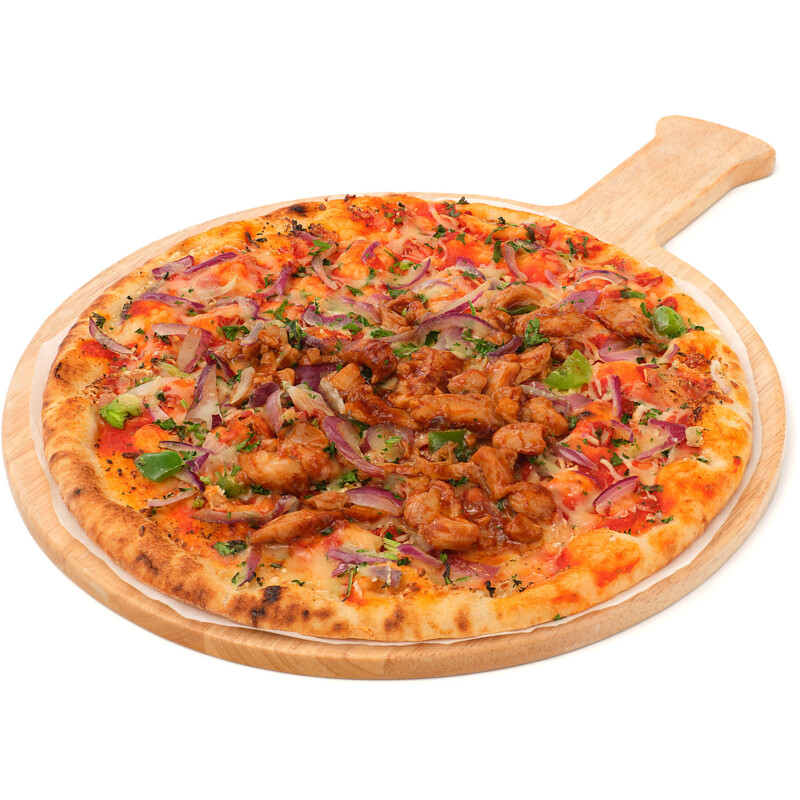 Een afbeelding van AH Verse pizza BBQ chicken