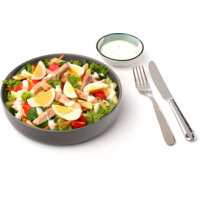 Een afbeelding van AH Basis maaltijdsalade gegrilde kip