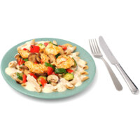 Een afbeelding van AH Stoommaaltijd penne pollo