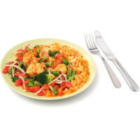 Een afbeelding van AH Stoommaaltijd rode curry