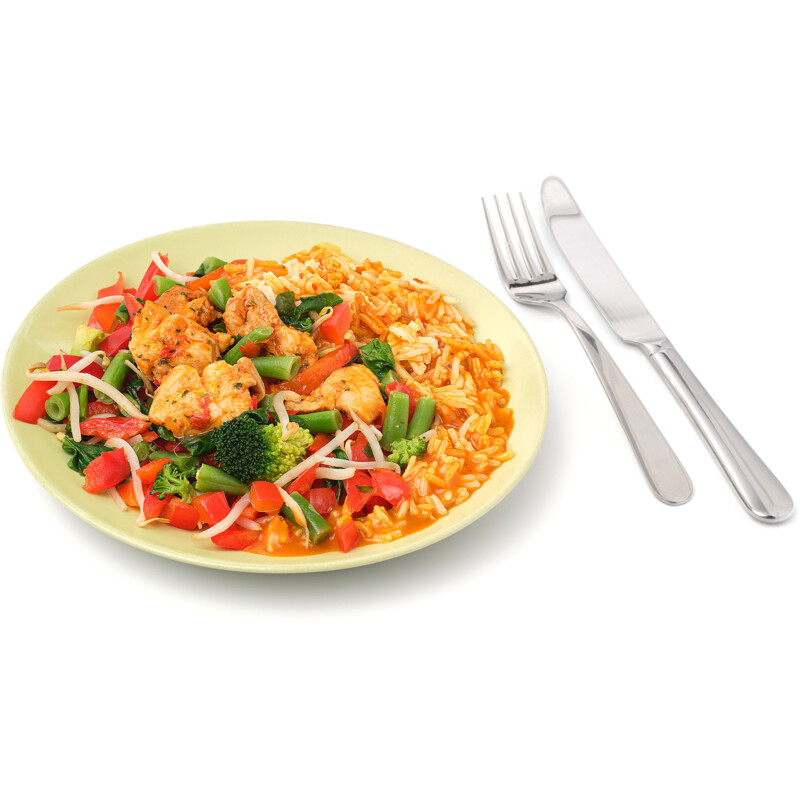 Een afbeelding van AH Stoommaaltijd rode curry