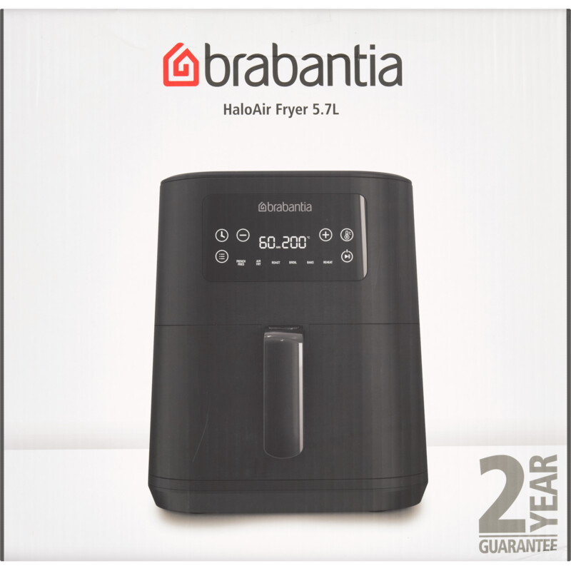 Een afbeelding van Brabantia Airfryer 5,7L zwart