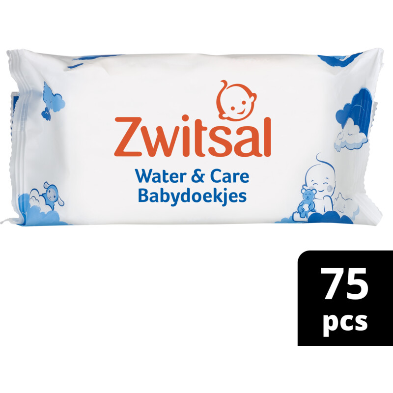 Een afbeelding van Zwitsal Water & care babydoekjes