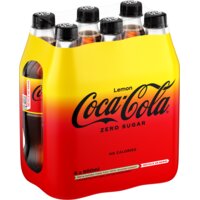 Een afbeelding van Coca-Cola Zero lemon 6-pack bel