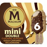 Een afbeelding van Magnum Mini double caramel almondgold