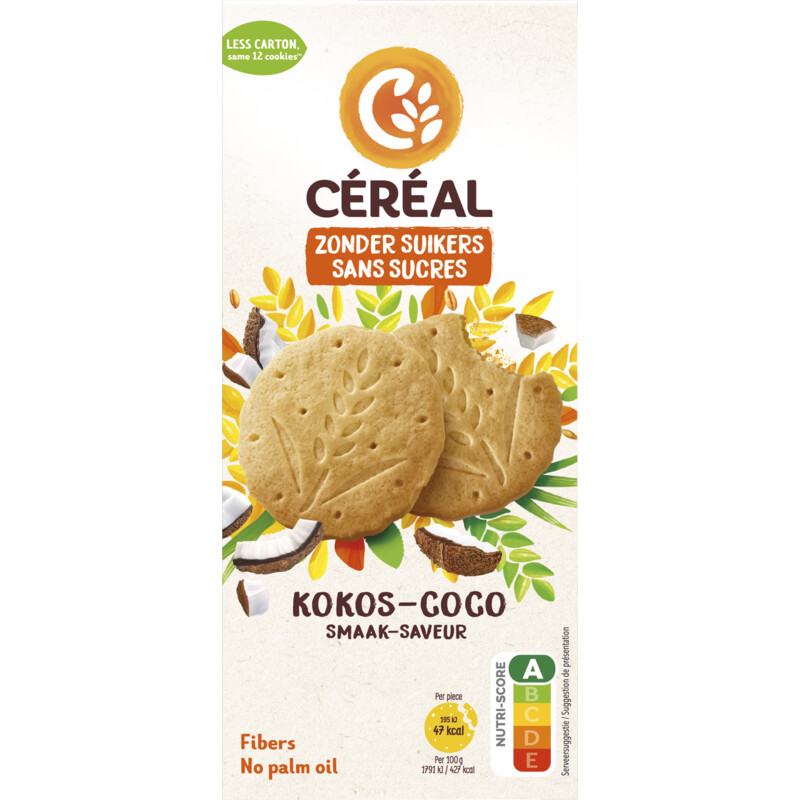 Een afbeelding van Céréal Kokos coco koekjes zonder suikers