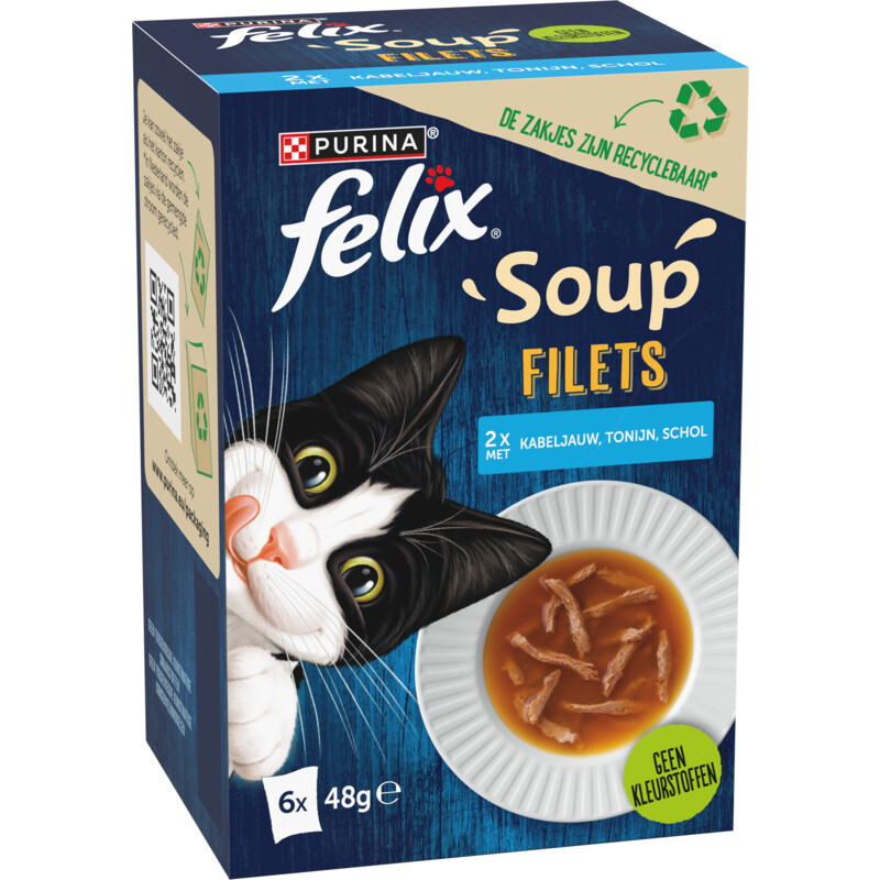 Een afbeelding van Felix Soup vis kabeljauw, tonijn, schol