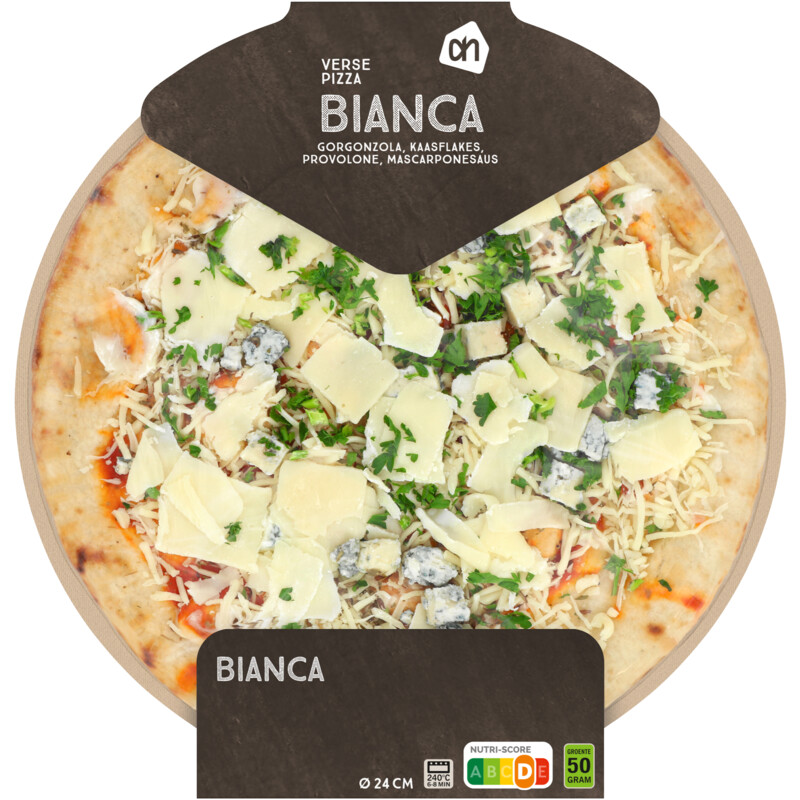 Een afbeelding van AH Verse pizza bianca online only