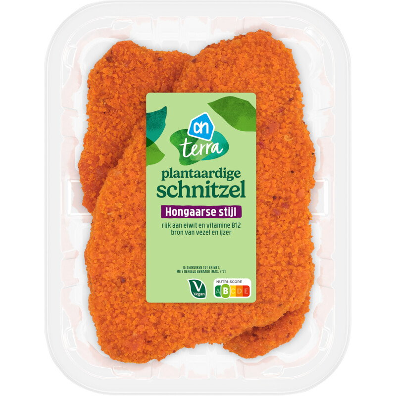 Een afbeelding van AH Terra Plantaardige schnitzel Hongaarse stijl