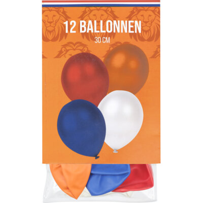 pdp-image-Avec Ballonnen rood wit blauw oranje