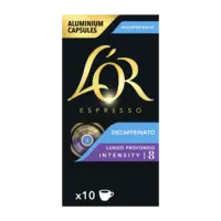 L'OR Decaffeinato lungo profondo capsules