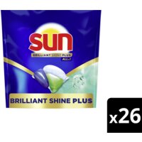 Een afbeelding van Sun Brilliant shine plus vaatwascapsules