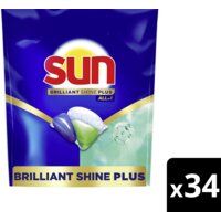 Een afbeelding van Sun Brilliant shine plus vaatwascapsules