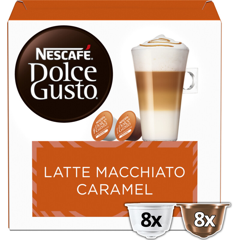 Een afbeelding van Nescafé Dolce Gusto Macchiato caramel capsules