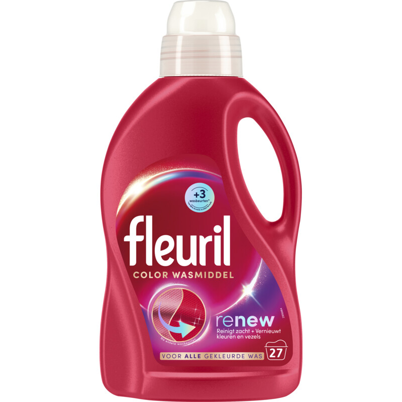 Een afbeelding van Fleuril Renew color & fiber vloeibaar wasmiddel