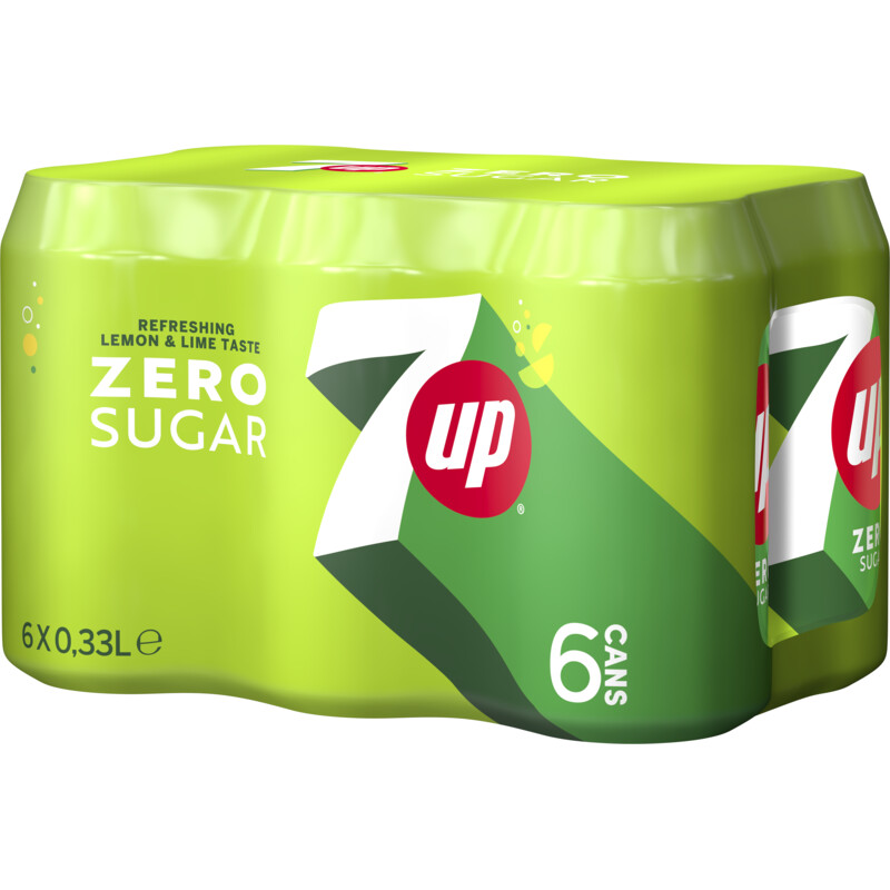Een afbeelding van 7up Zero lemon lime 6-pack