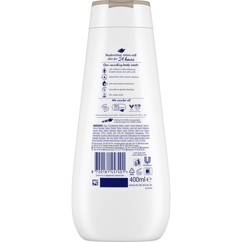 Een afbeelding van Dove Nourishing silk douchegel