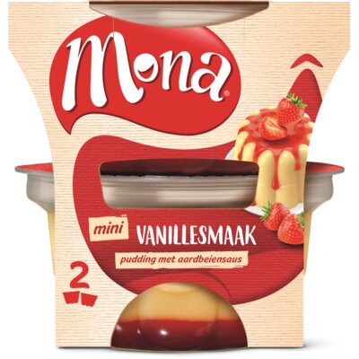 pdp-image-Mona Pudding vanille met aardbeiensaus duo