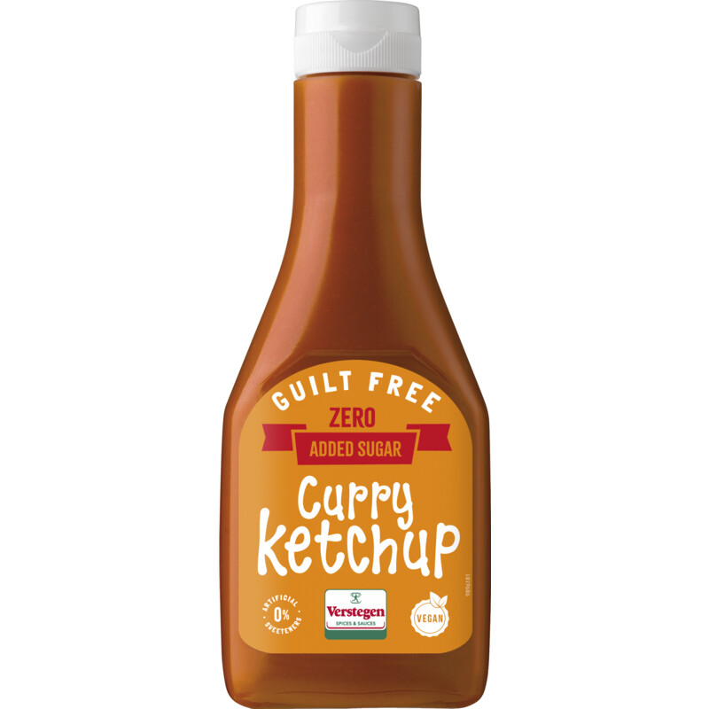Een afbeelding van Verstegen Curry ketchup zero added sugar
