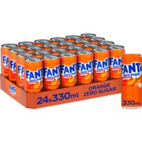 Een afbeelding van Fanta Orange zero sugar tray