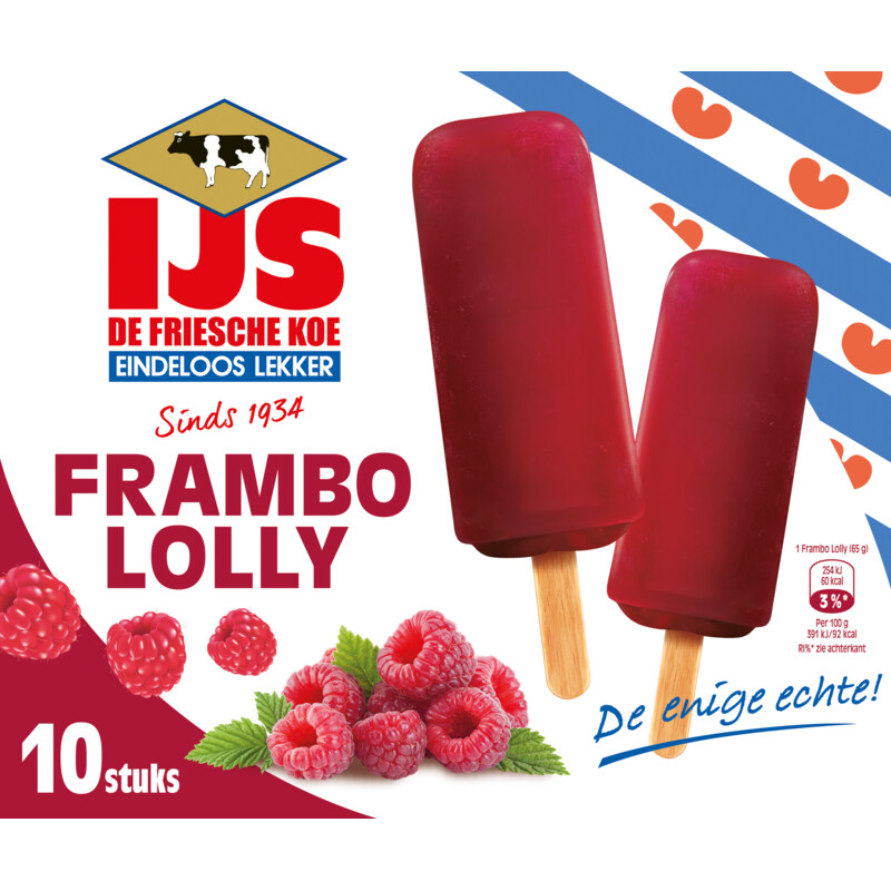 Een afbeelding van De Friesche koe Frambololly