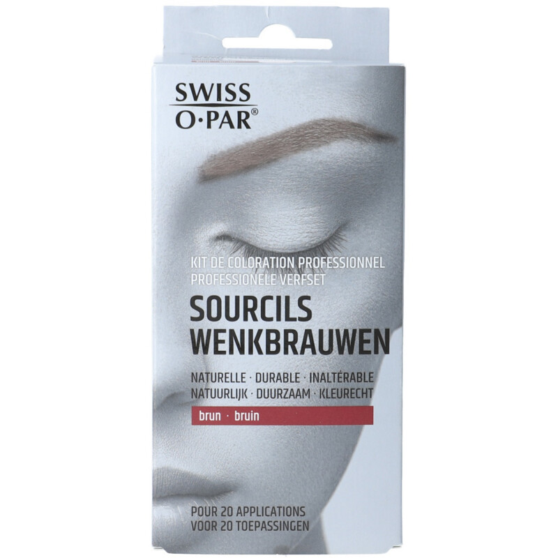 Een afbeelding van Swiss O-Par Wenkbrauw en wimperverf bruin