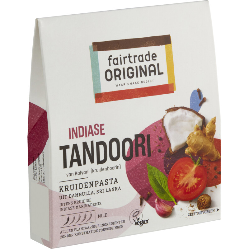 Een afbeelding van Fairtrade Original Kruidenpasta Indiase tandoori