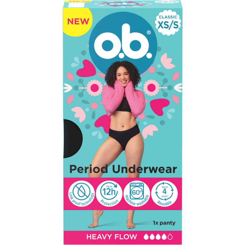 Albert Heijn o.b. Menstruatie ondergoed maat XS S Een BonChecker prijscheck