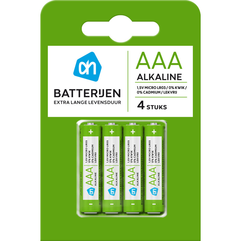 Een afbeelding van AH AAA alkaline batterijen