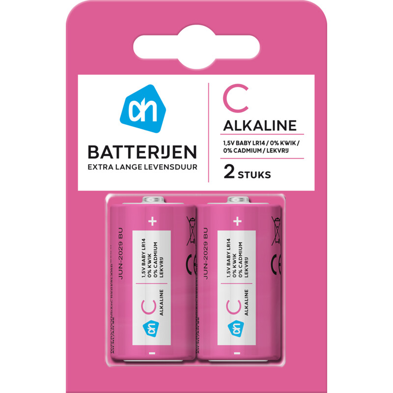 Een afbeelding van AH C alkaline batterijen