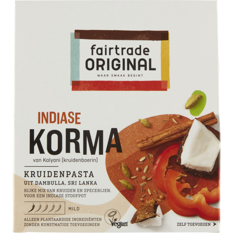 Een afbeelding van Fairtrade Original Kruidenpasta korma