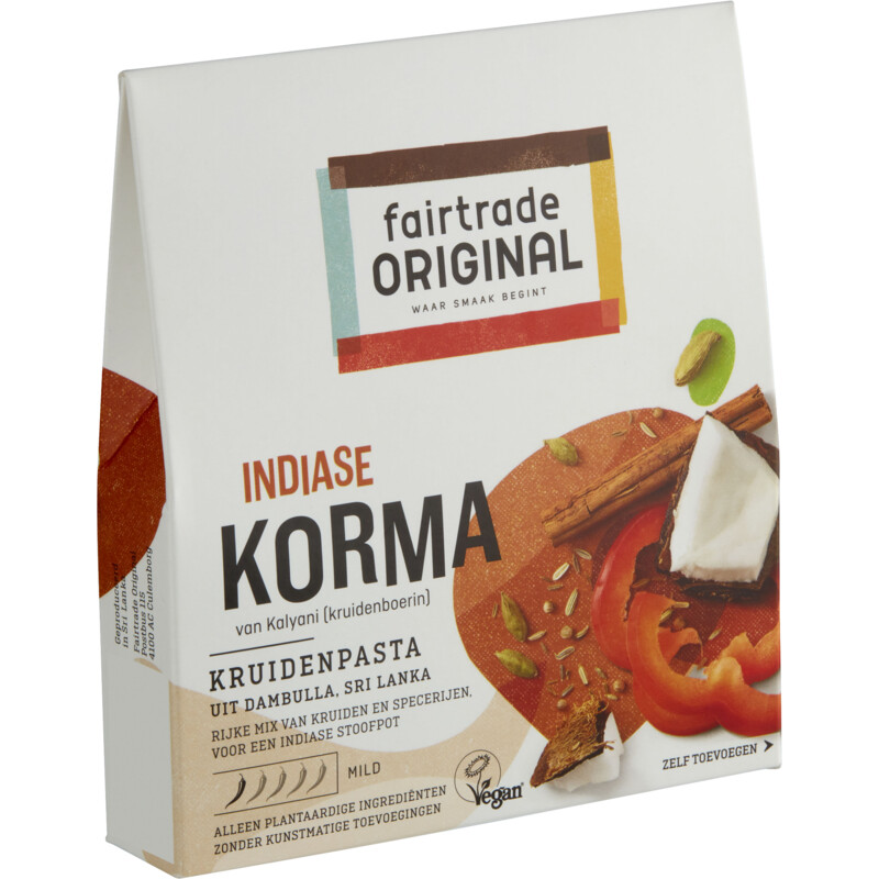 Een afbeelding van Fairtrade Original Kruidenpasta korma