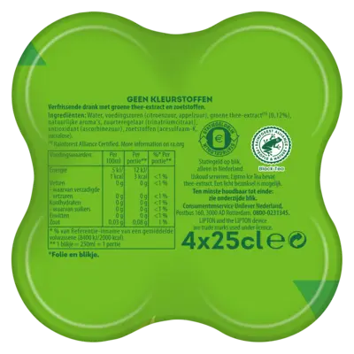 pdp-image-Lipton Ice tea green zero sugar 4-pack