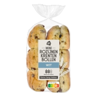 AH Extra lang lekker mini rozijnenbollen