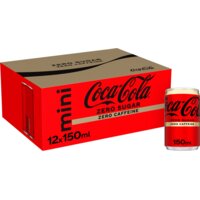Een afbeelding van Coca-Cola Zero sugar zero caffeine 12-pack