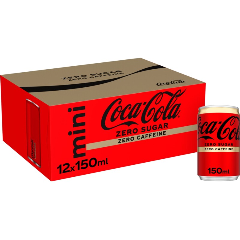 Een afbeelding van Coca-Cola Zero sugar zero caffeine 12-pack