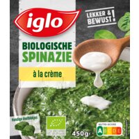 Een afbeelding van Iglo Biologische spinazie à la crème