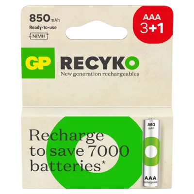 pdp-image-GP Recyko rechargeable AAA 850 mAh