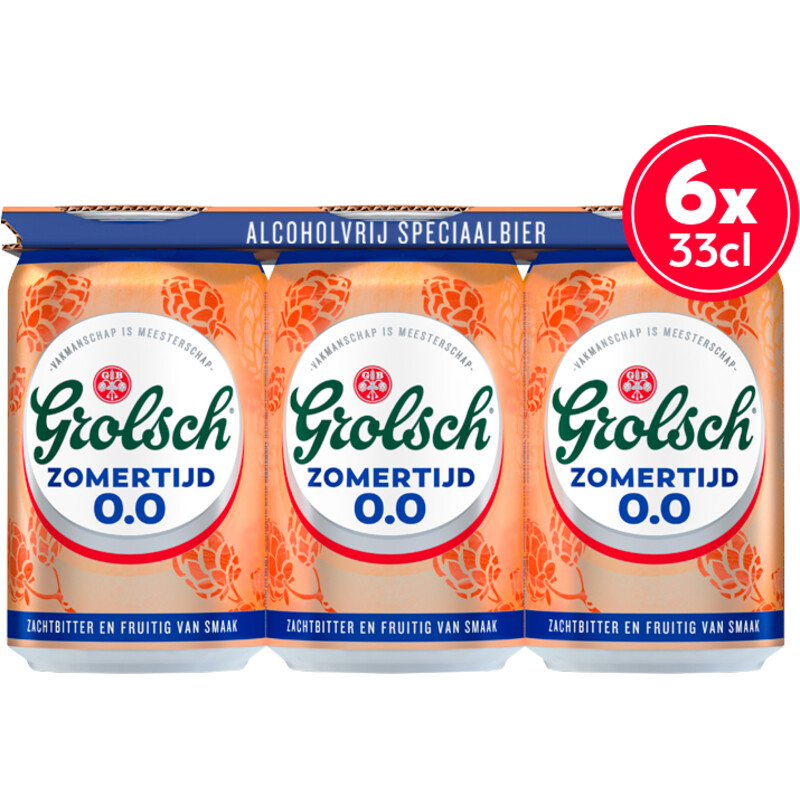 Een afbeelding van Grolsch Zomertijd 0% 6-pack