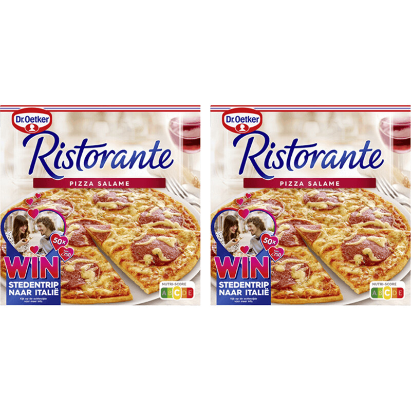 Een afbeelding van Dr. Oetker Ristorante pizza salami 2-pack