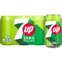 Een afbeelding van 7up Zero lemon lime 6-pack