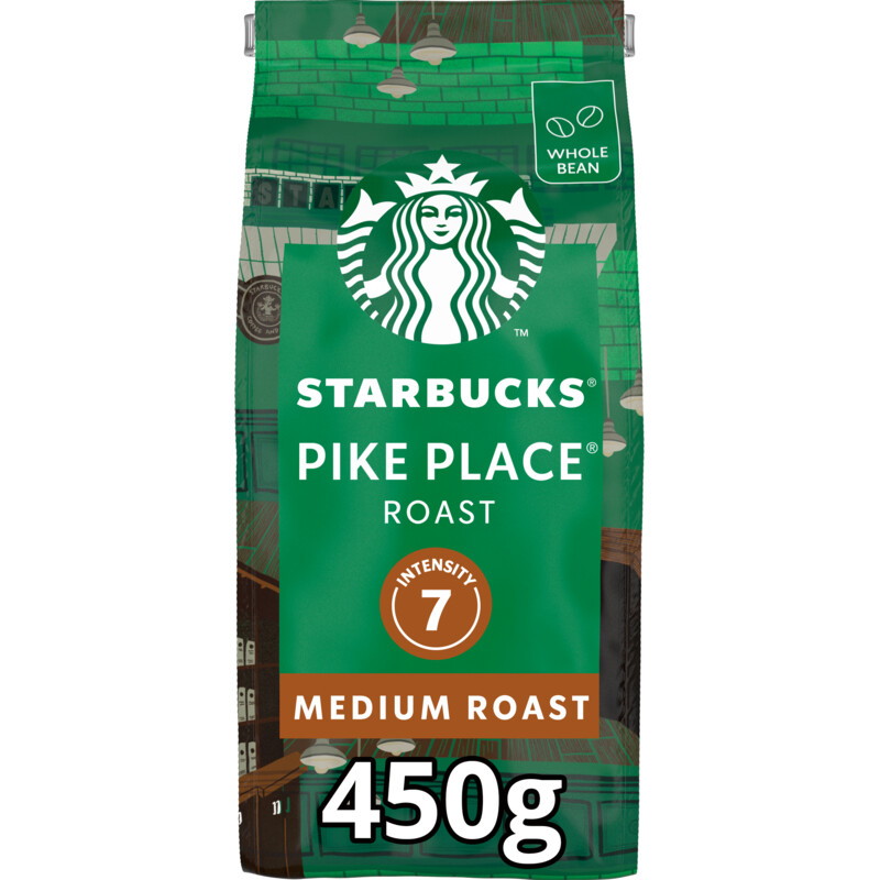 Een afbeelding van Starbucks Pike place medium roast koffiebonen