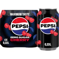 Een afbeelding van Pepsi zero cherry 4-pack