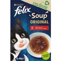 Een afbeelding van Felix Soup original met rund kip lam