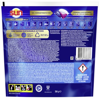 pdp-image-Sun Brilliant shine all-in-1 vaatwascapsules