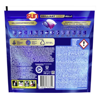 pdp-image-Sun Brilliant shine all-in-1 vaatwascapsules